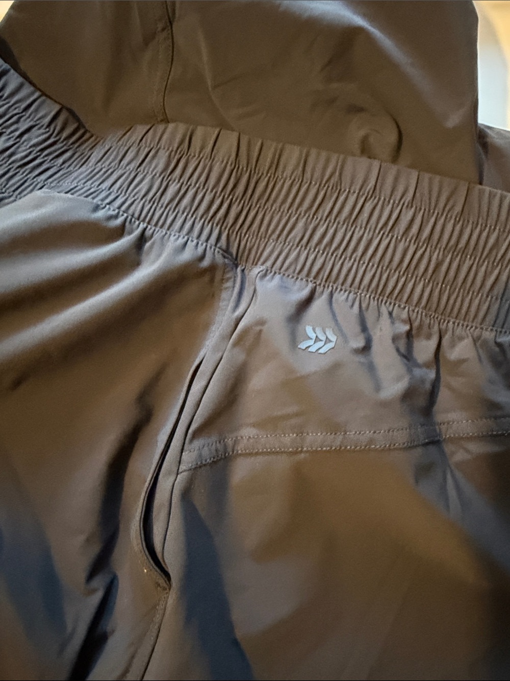 All In Motion High Rise Woven Barrel Leg Pants Slate Black XL - Picture 4 of 4
